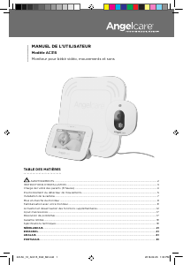 Manual Angelcare AC315 Monitor de bebê