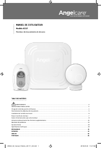 Manual Angelcare AC117 Monitor de bebê