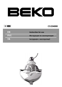 Посібник BEKO CS234000 Холодильник із морозильною камерою