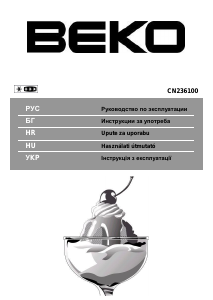 Посібник BEKO CN236100 Холодильник із морозильною камерою