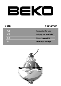 Handleiding BEKO CS234030T Koel-vries combinatie