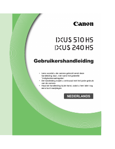 Handleiding Canon IXUS 510 HS Digitale camera