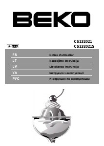 Руководство BEKO CS232021 Холодильник с морозильной камерой