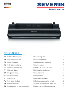 Mode d’emploi Severin FS 3610 Appareils de mise sous vide