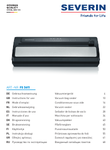 Manuale Severin FS 3611 Macchina per sottovuoto