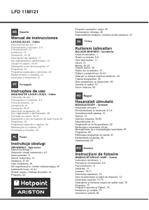 Manual de uso Hotpoint-Ariston LFD 11M121 CX EU Lavavajillas