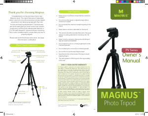 Manual Magnus PV-3320 Tripod