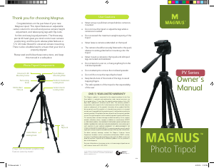 Manual Magnus PV-3310 Tripod