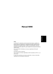 Manual de uso Airis Gea N990 Portátil