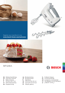 Руководство Bosch MFQ36445 Ручной миксер