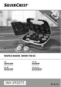 Handleiding SilverCrest SWEW 750 B3 Wafelijzer