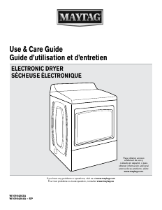 Mode d’emploi Maytag MGDB765FC Sèche-linge