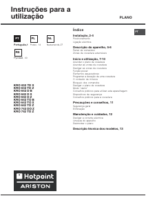 Handleiding Hotpoint-Ariston KRO 642 TO B Kookplaat