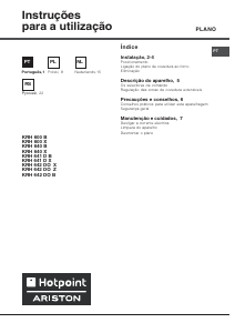 Manual Hotpoint-Ariston KRH 600 X Placa