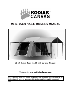 Handleiding Kodiak Canvas 6133 Cabin Tent