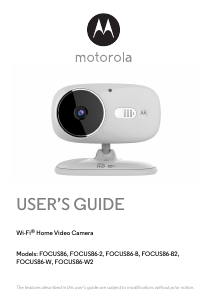 Handleiding Motorola FOCUS86-2 Webcam