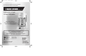 Manual Black and Decker DLX851 Coffee Machine