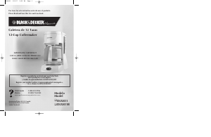 Manual Black and Decker DLX851B Coffee Machine