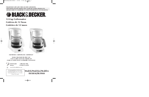 Manual Black and Decker DLX900 Coffee Machine