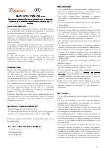 Mode d’emploi Operon Stick hCG Test de grossesse