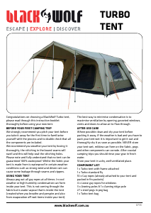 Handleiding BlackWolf Turbo 210 Tent