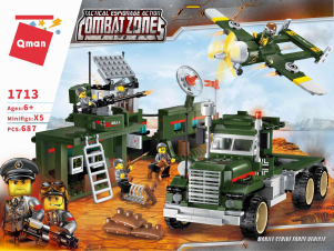 Manual Qman set 1713 Combat Zones Mobile strike force vehicle