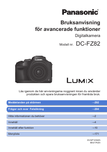 Bruksanvisning Panasonic DC-FZ82 Lumix Digitalkamera