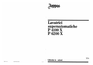 Manuale Zoppas P6200X Lavatrice