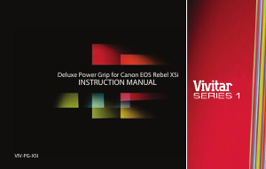 Manual Vivitar VIV-PG-XSI (Canon EOS Rebel XSi) Battery Grip