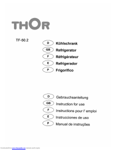 Manual de uso Thor TF-50.2 Refrigerador