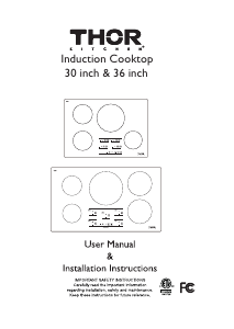 Handleiding Thor HIC3001 Kookplaat