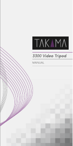 Manual Takama TAKV3300 Tripod