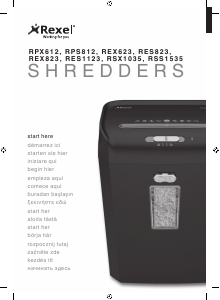 Manual Rexel Promax RES1123 Paper Shredder