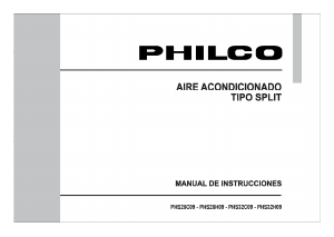 Manual de uso Philco PHS25C09 Aire acondicionado