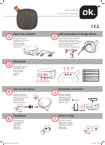 Manual de uso OK OBS1040-BK Altavoz