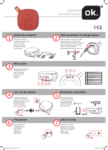 Manual OK OBS1040-R Speaker