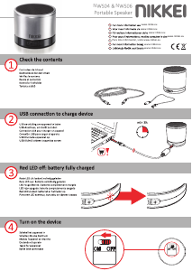 Manual de uso Nikkei NWS04BK Altavoz