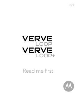 Manual Motorola Verve Loop+ Headphone