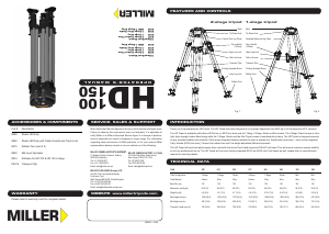 Manual Miller HD 100 Tripod