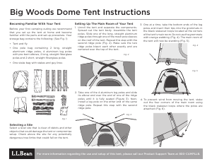 Manual LL Bean Big Woods Tent