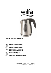Bruksanvisning Wilfa WK-6 Vannkoker
