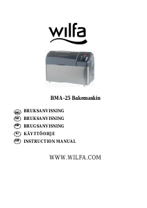 Manual Wilfa BMA-25 Bread Maker