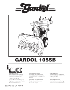 Manual de uso Gardol 105SB Soplador de nieve