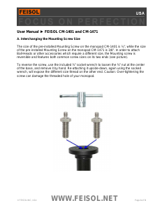 Handleiding Feisol CM-1471 Statief