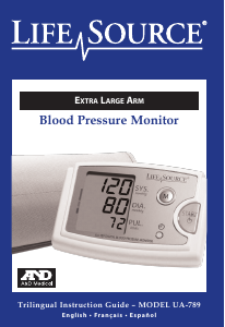 Manual A and D Medical UA-789 Blood Pressure Monitor