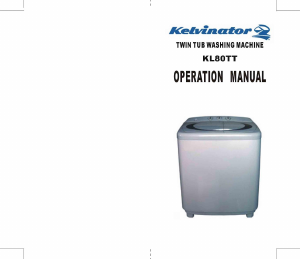 Manual Kelvinator KL80TT Washing Machine