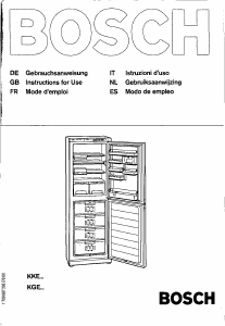 Manual de uso Bosch KGE3595 Frigorífico combinado