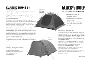 Manual BlackWolf Classic Dome 3+ Tent