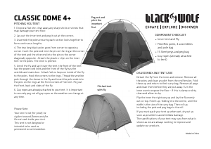 Manual BlackWolf Classic Dome 4+ Tent