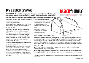 Manual BlackWolf Ryebuck Swag Tent